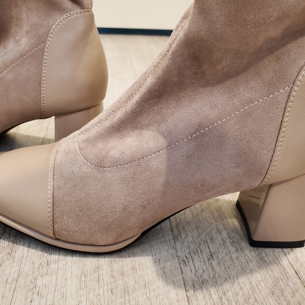 Lattelier Taupe Suede Ankle Boots size 9
